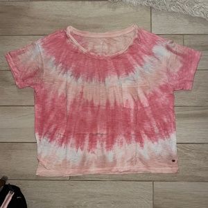 American Eagle "Soft & Sexy" Pink Tie-Dye T-Shirt